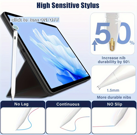 Universal Stylus Pen for all touch screens (iPad, iPhone, Android, Tablets)